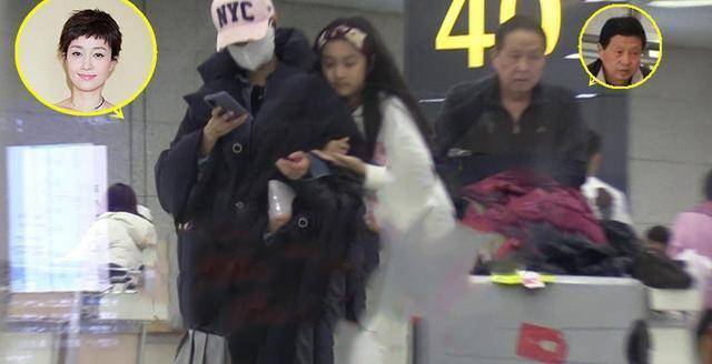 一行 马伊琍一家三代现身上海机场，11岁大女儿爱马身高直逼妈妈
