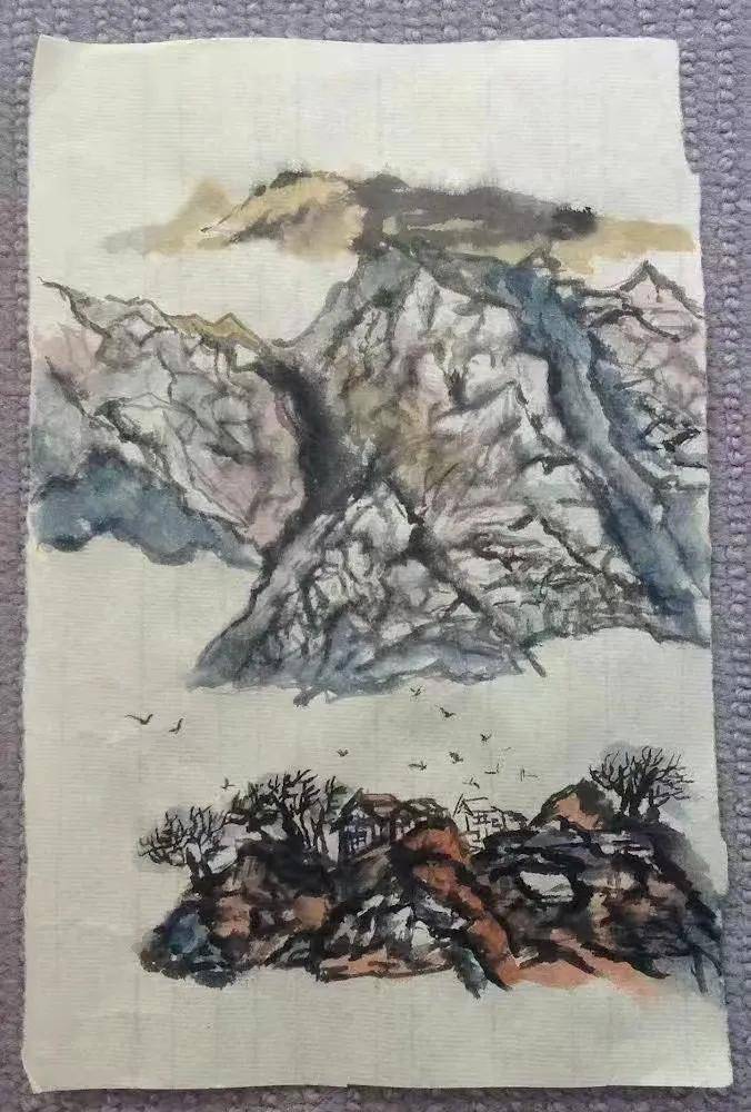 教学|中英直播间丨梁亚力中国画山水画教学示范