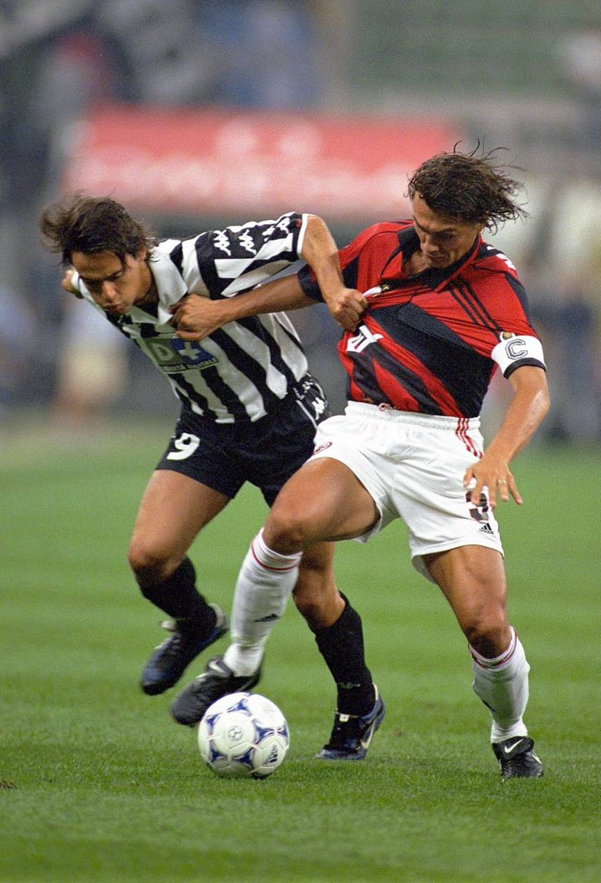 ac米兰尤文豪门碰撞中的巨星pk巴雷西vs巴乔马尔蒂尼vs因扎吉