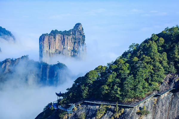 造型|梦游天姥吟留别，神仙居登高祈福，赏世界最高天然观音像