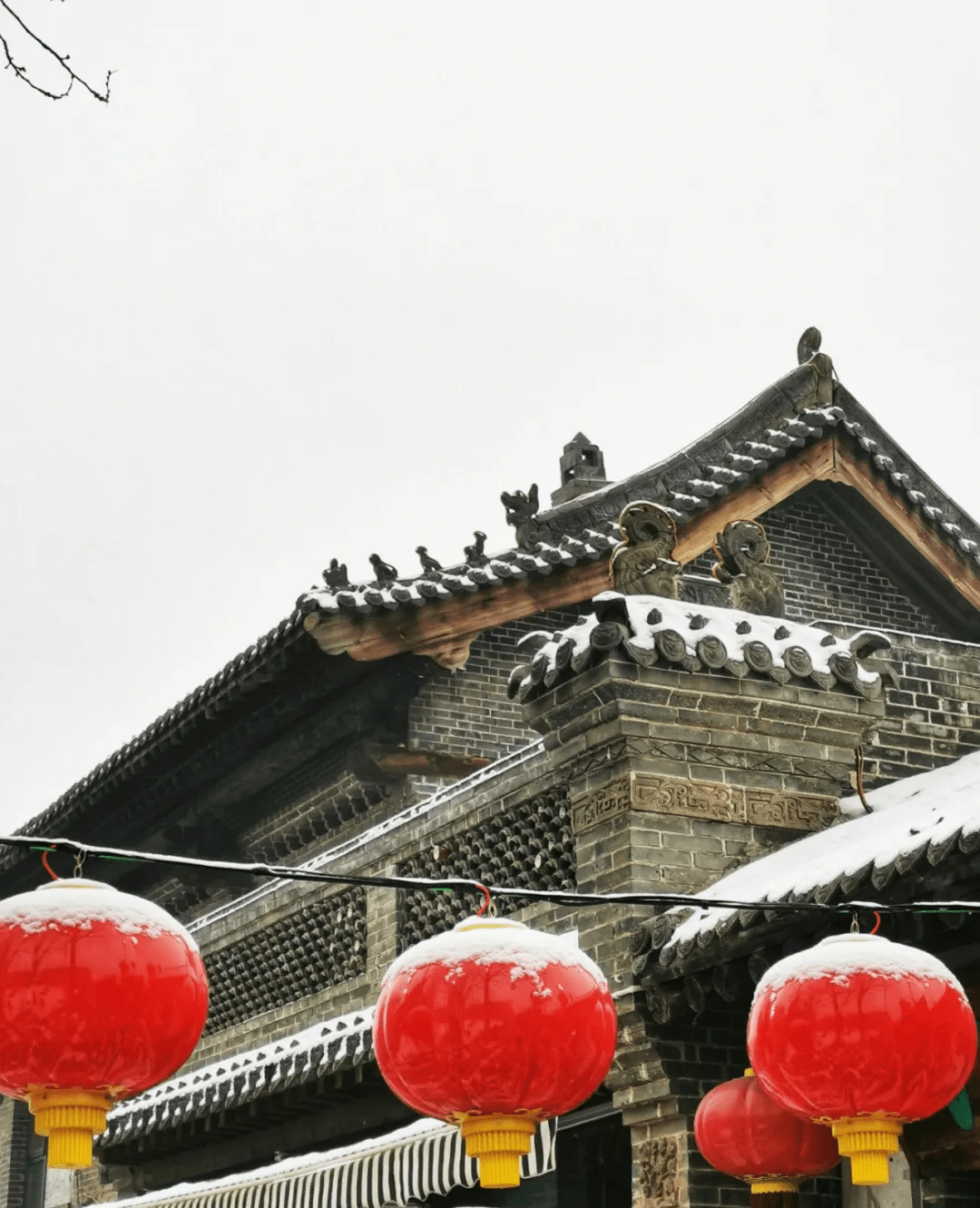 声音|贾家庄冬日雪景美如画，雪后观灯展，美轮美奂