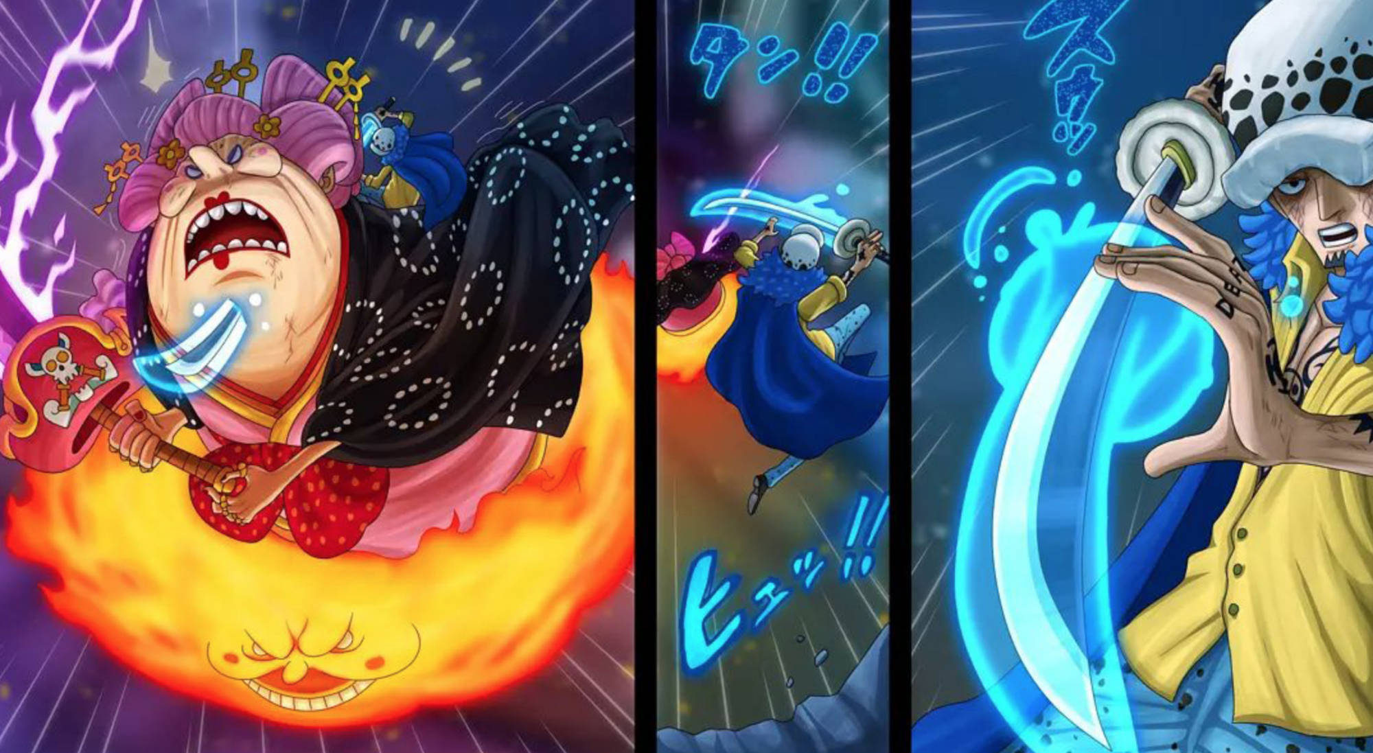 四皇|海贼王1038话：罗、基德惨败，他们要以死来拖住大妈跟凯多会面