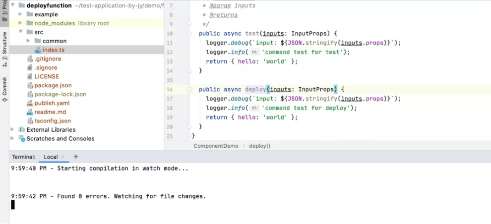 如何快速开发 serverless devs package