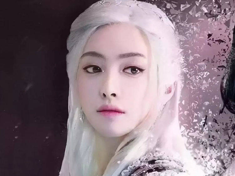 带着女明星的白发造型：躲过了鞠婧祎，避开了宋茜，还是对她心动了！