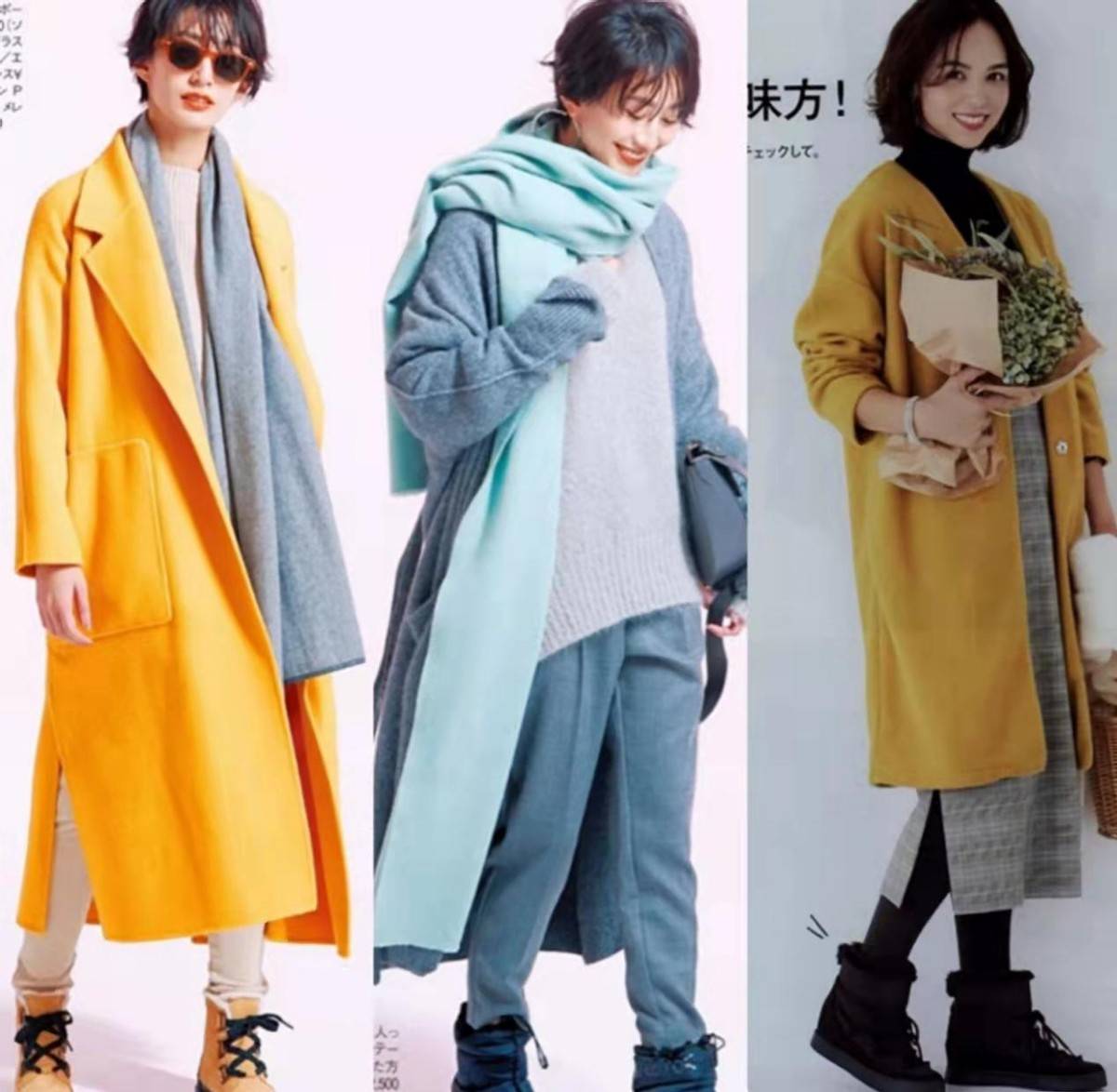 大衣 过年少穿羽绒服配球鞋，瞧日系“熟龄”打扮，不仅优雅还更显瘦