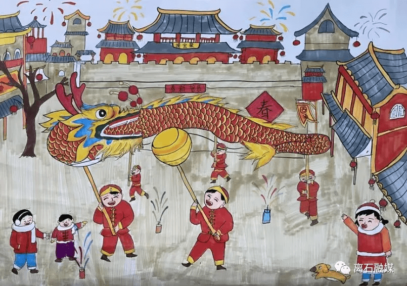 高森|离石区开展“赏年画 过大年”春节线上展览活动