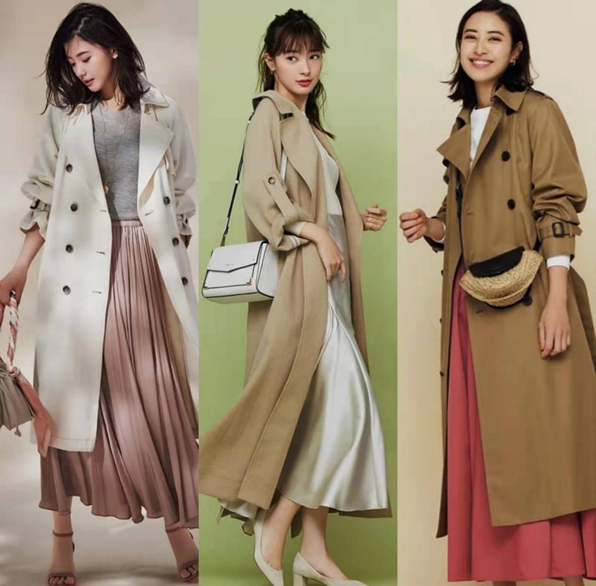 风衣 40+女人可借鉴的四种“过膝裙”搭法,优雅又气质,谁见了都夸美