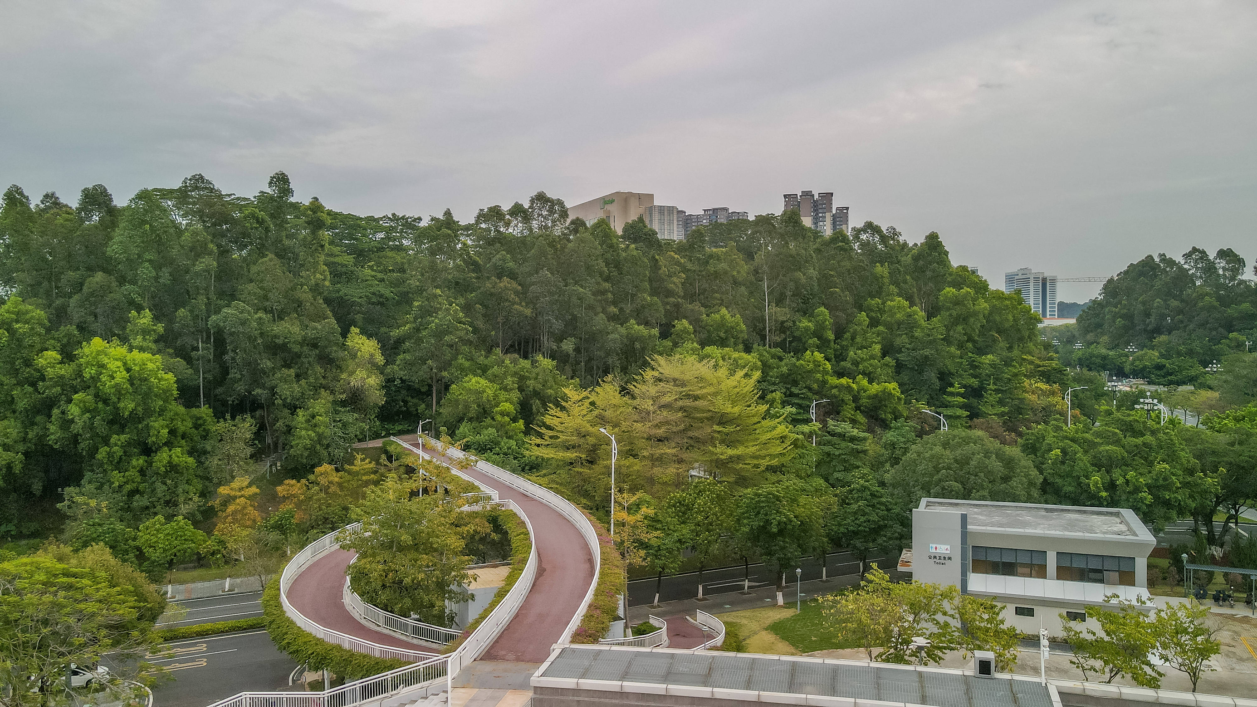 广州公园空中连廊图片