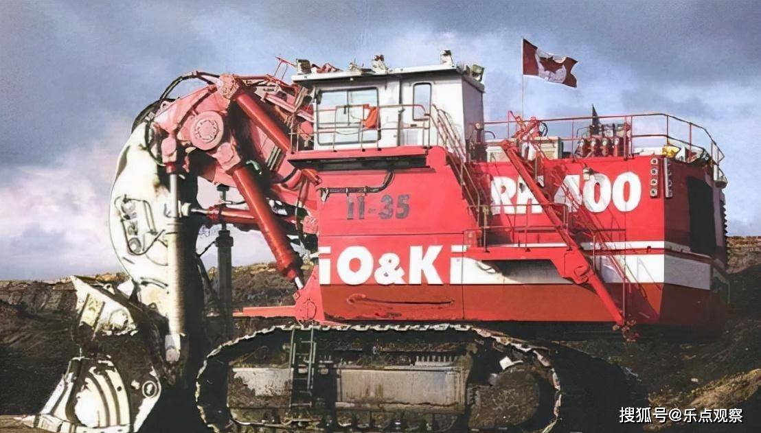 图为德国rh400挖掘机这几年中国的综合国力获得了极大进步,在很多方面