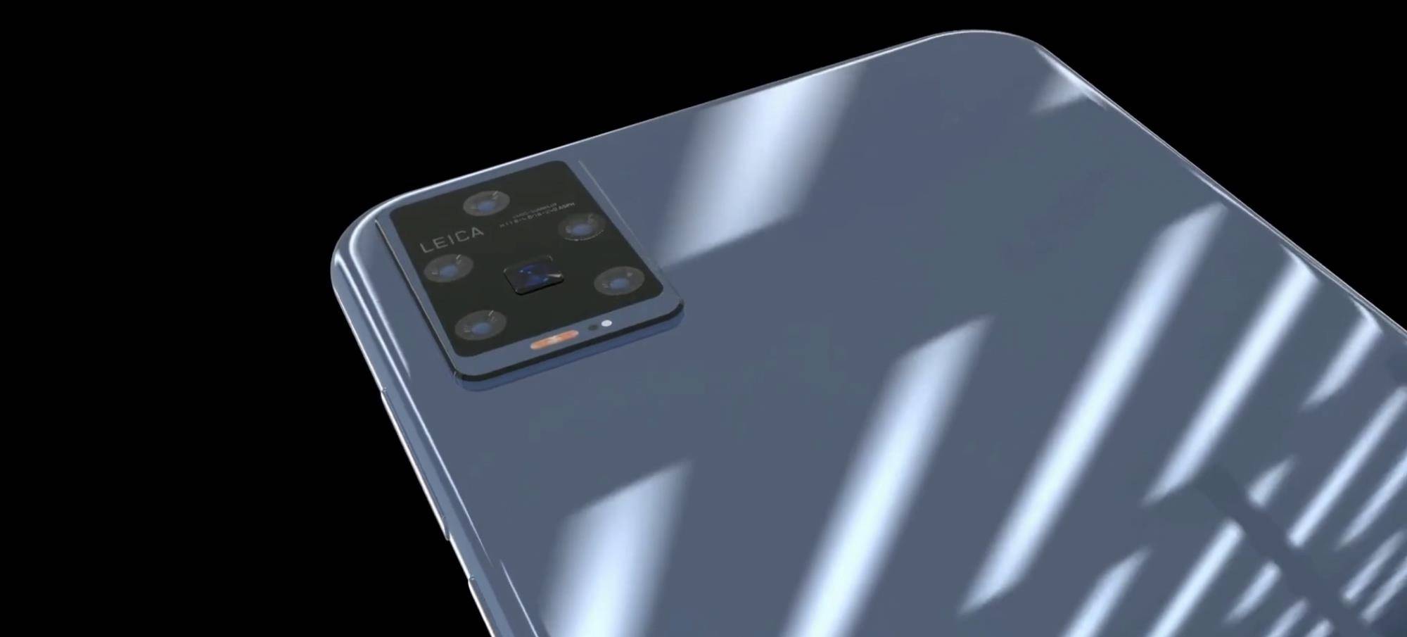 原创华为mate40再曝光98屏占比100倍变焦麒麟1020再见了p40pro