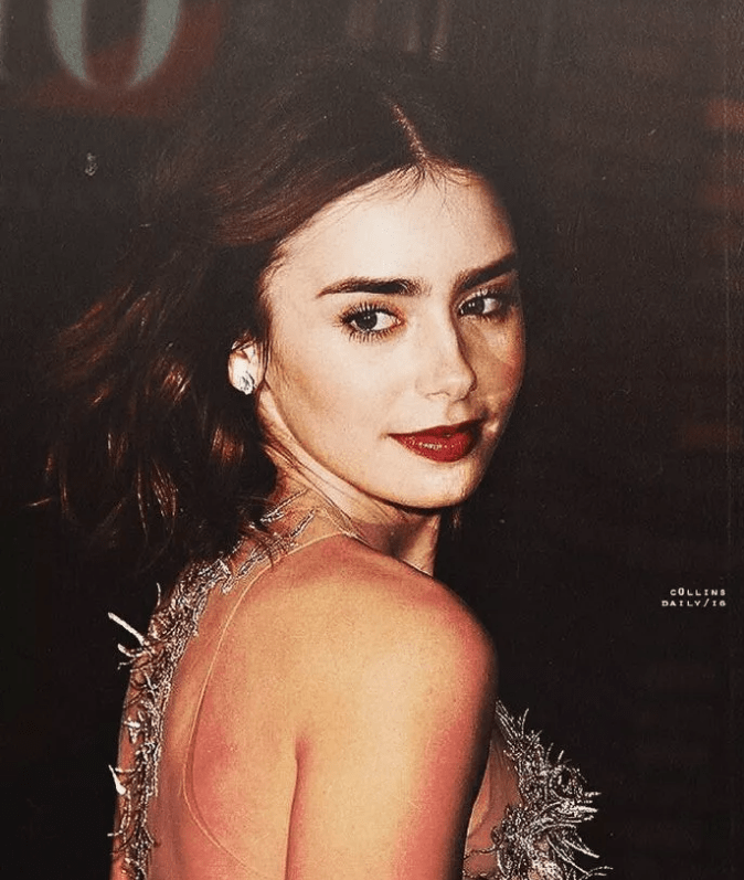 莉莉柯林斯,粗眉毛高颜值的美人,现实版白雪公主_lily_collins_造型