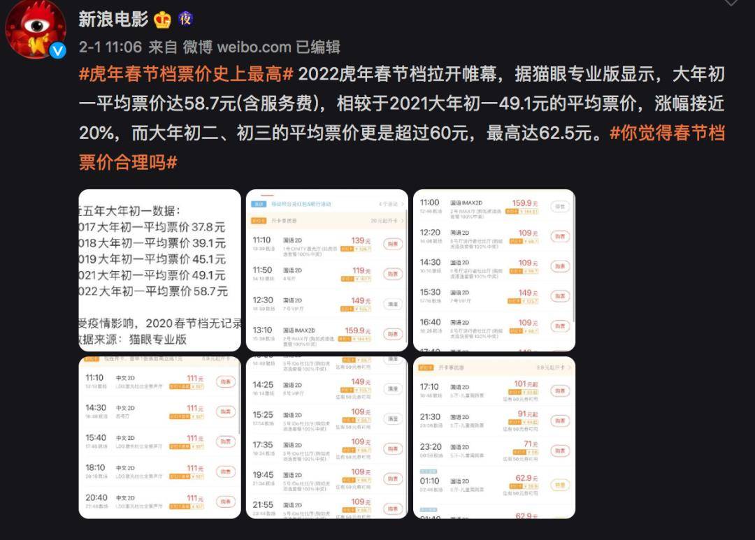 票价|天价电影票吓跑三分之一观众，这事儿怨谁？