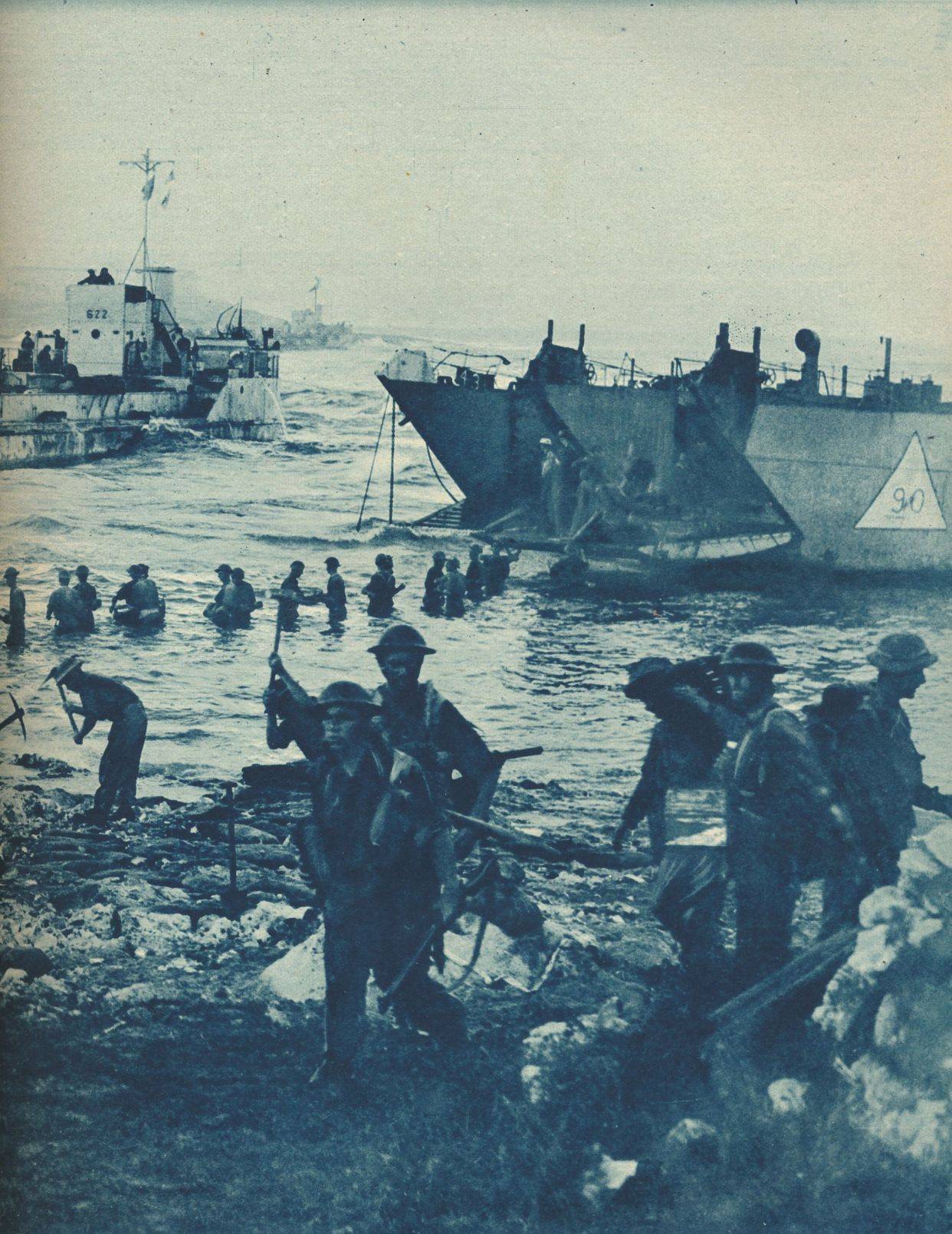 原创二战最大规模登陆战美英军队攻占西西里岛