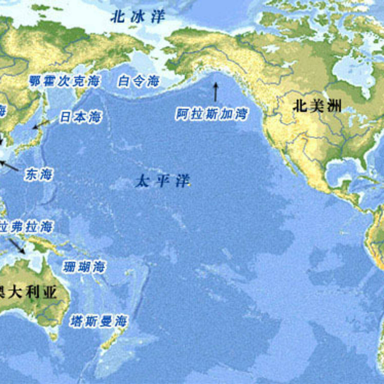 太平洋的范围图片