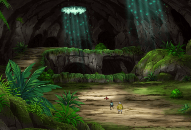 宝可梦 场景介绍 各种植物生长茂盛的洞窟 葱郁洞窟 考验 伊利 霸主