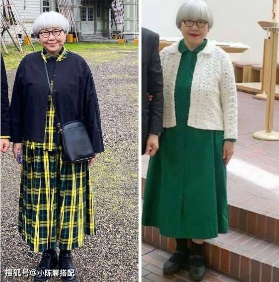 服装 老年人就该穿大红大绿，学学这位60岁奶奶，显年轻的秘诀都在这里