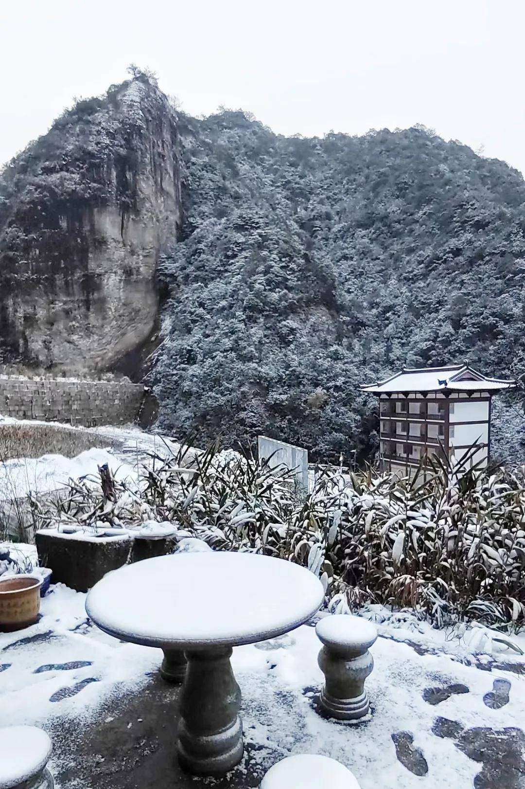 宁德南漈山下雪图片