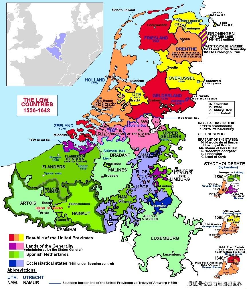 原创比利时与荷兰与众不同的边界和平互换领土后还有30块飞地