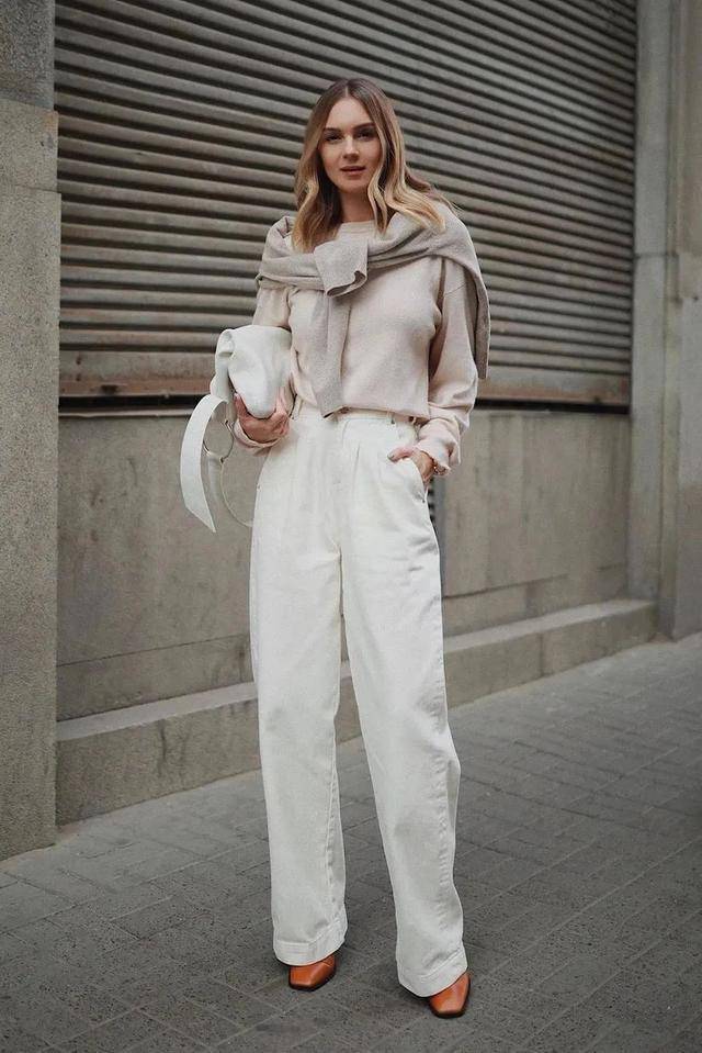 毛衣 毛衣+阔腿裤,卫衣+阔腿裤,早春最佳组合,大方好看还时髦