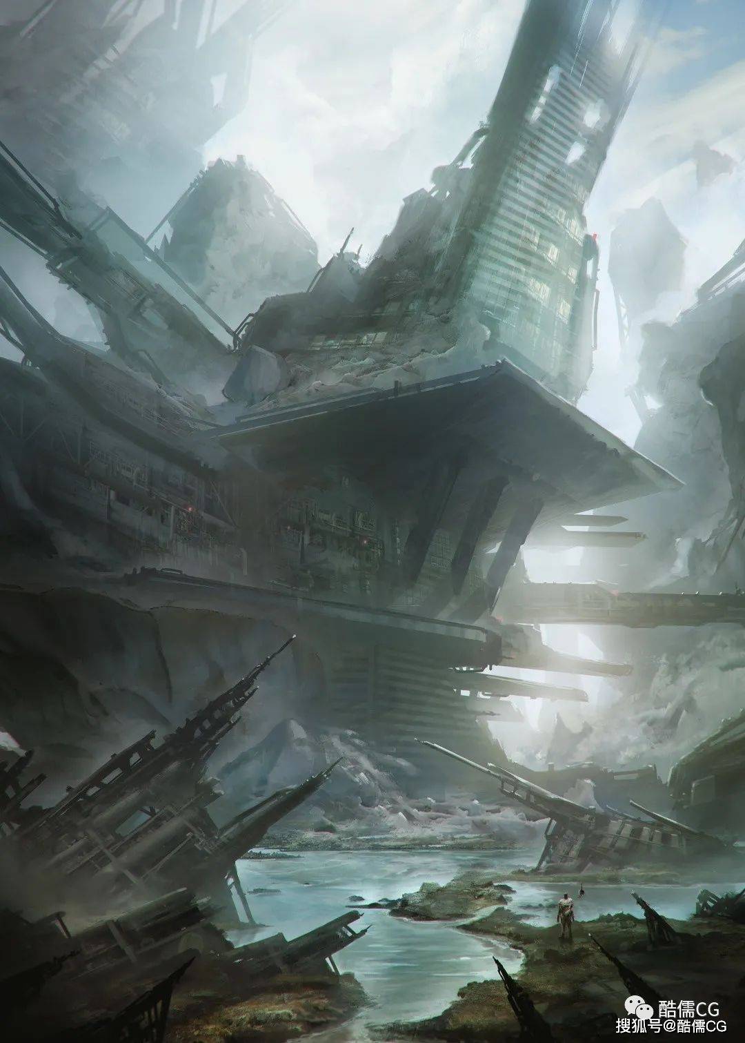 建模参考丨末日废土风格建筑灾难后场景素材第一期