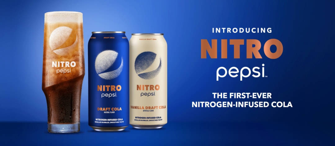 時隔兩年百事氮氣可樂nitropepsi正式面世比軟飲料更軟