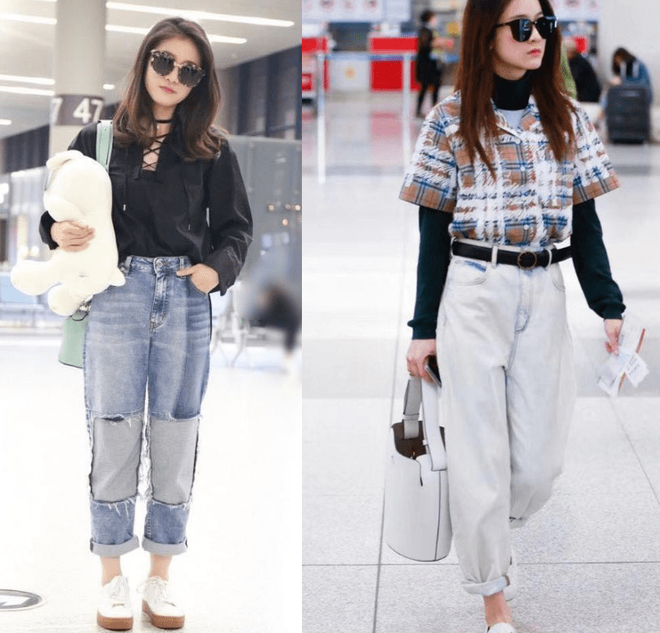 他会利用高腰的优势,让上身更加短,而下身则显得更长