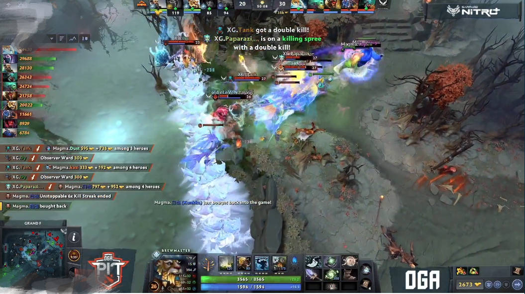 原创dota2xg横扫magma斩获冠军银河战舰正式起航辅助双子星nb