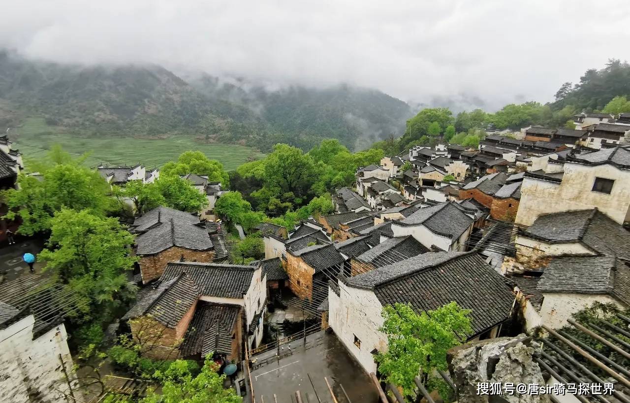 原創畫裡鄉村水墨徽州在江西等一個春尋夢古徽州的煙雨迷濛