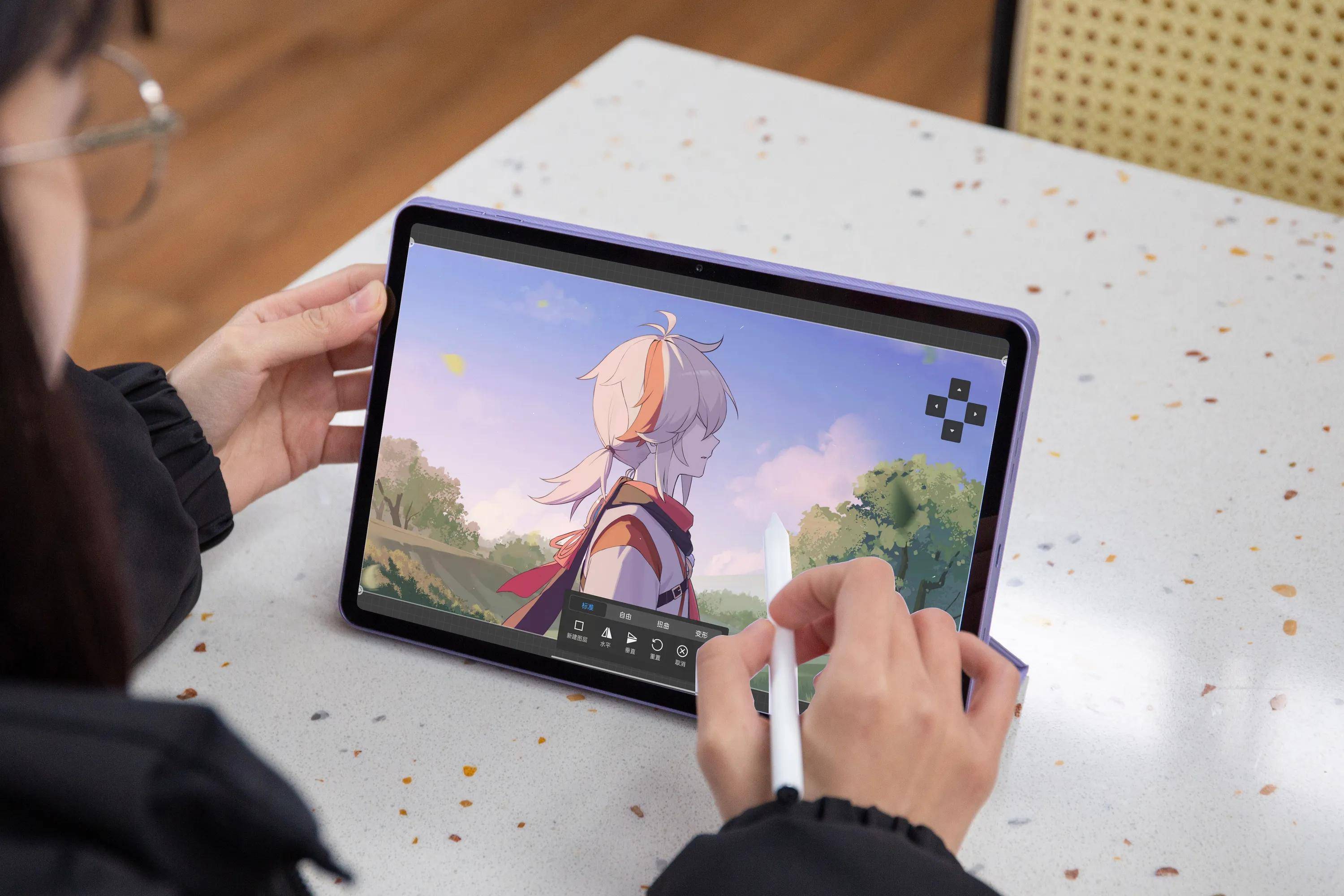 OPPO Pad极光紫图赏：120Hz高刷带来顺畅生产，颜值让人爱不释手