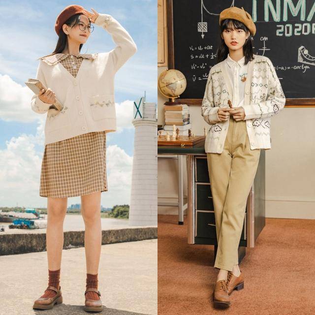 视觉 开春少不了一件“针织开衫”，掌握好它的穿搭精髓，温柔又减龄