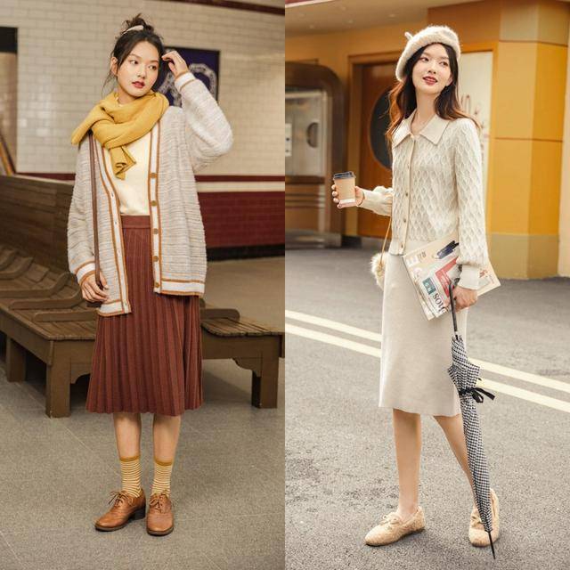 视觉 开春少不了一件“针织开衫”，掌握好它的穿搭精髓，温柔又减龄