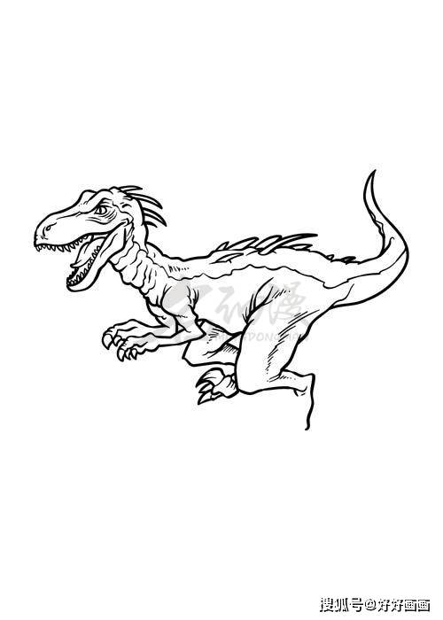 零基础也能学会的迅猛龙绘画教程