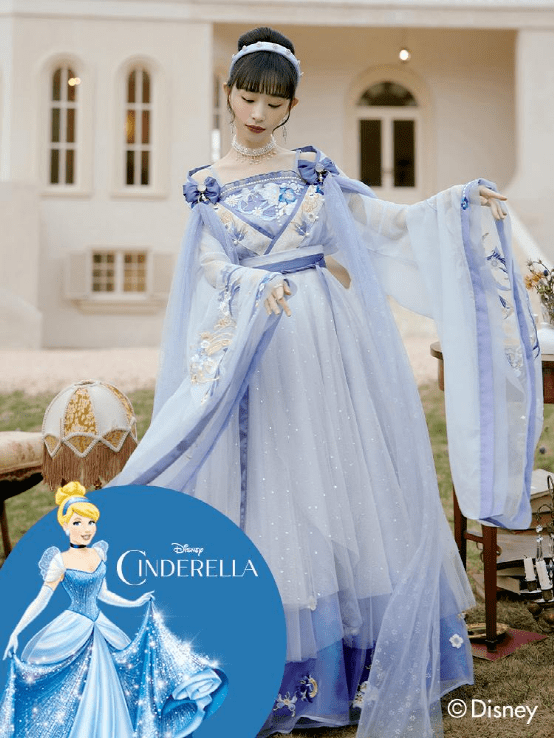 贝儿公主 迪士尼公主配上中国元素，这波脑洞汉服，我服!