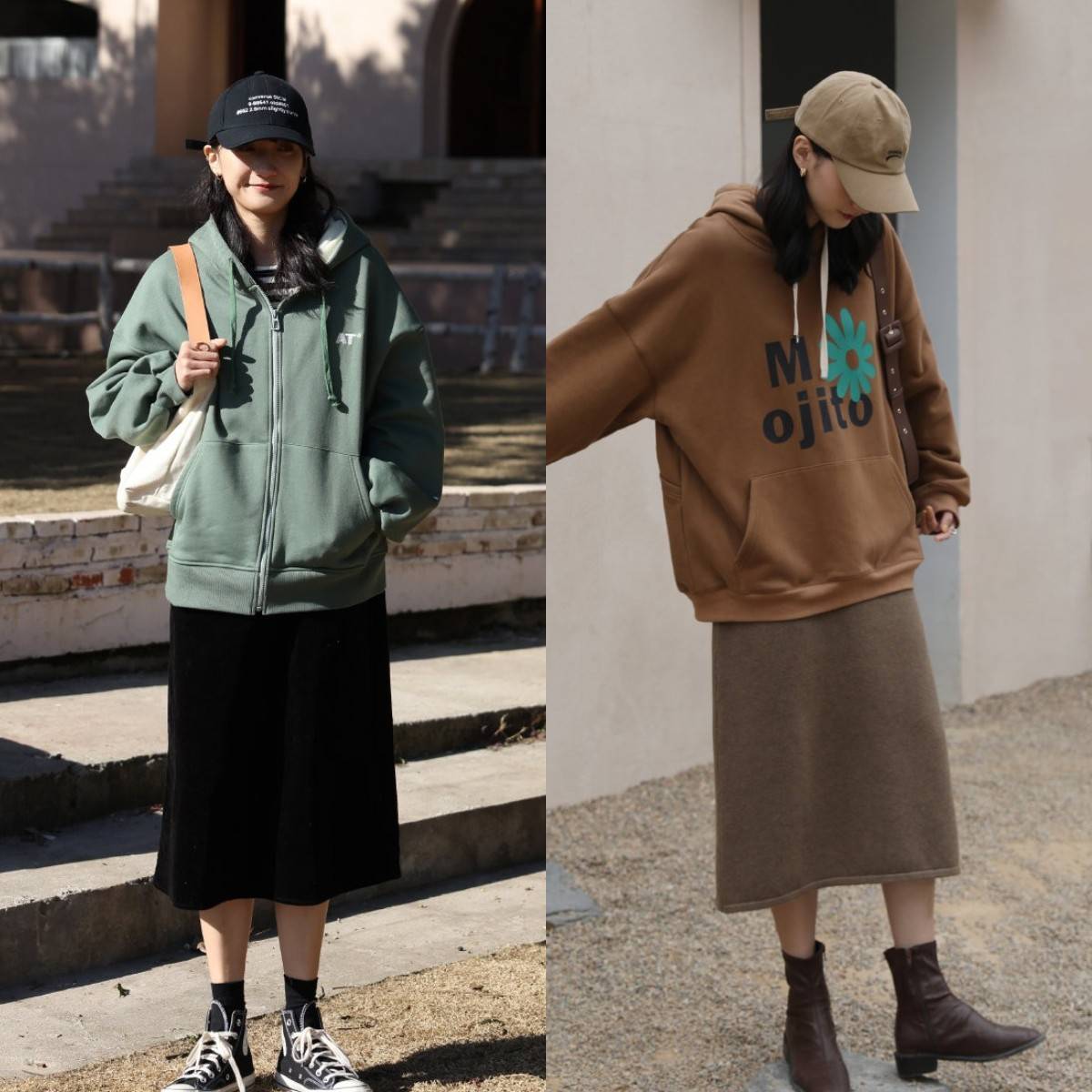 下装 卫衣不一定要配牛仔裤，试试搭这7款“下装”，穿出个性时髦感