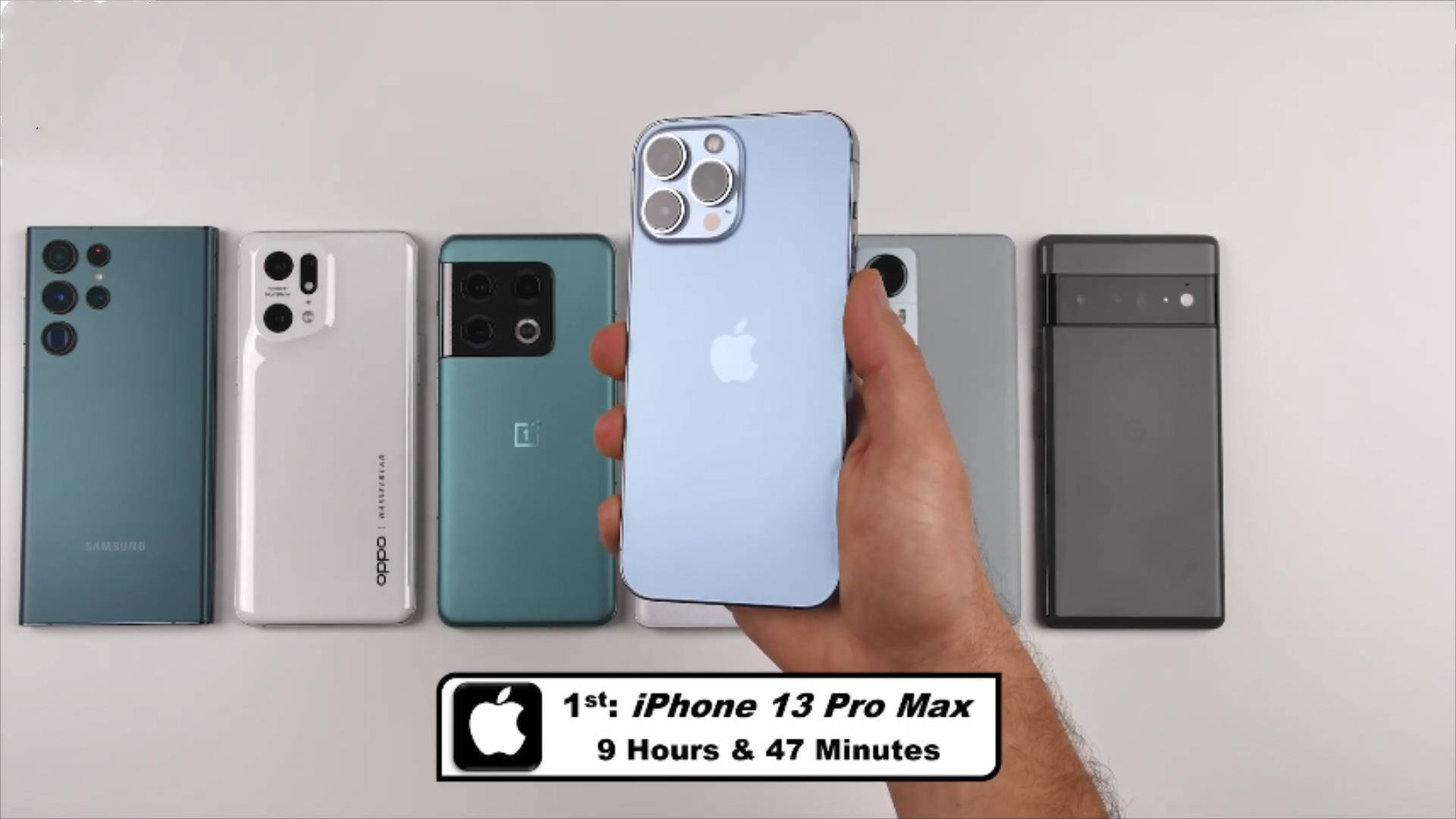 外媒测试7大旗舰续航：iPhone13最强，国产高端机集体尴尬了