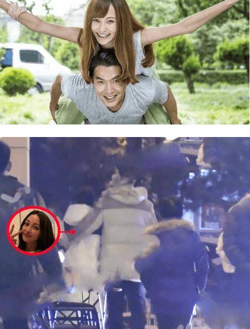 富豪 姚笛罕见秀恩爱，她与富豪男友同穿情侣装羽绒服，男帅女靓配一脸