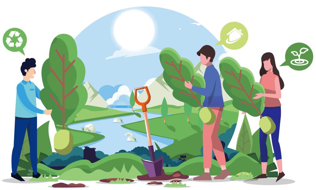 植树造林宇辰鼎丰携员工共筑绿色生态家园