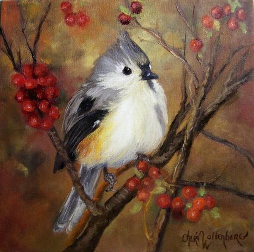 美国当代画家cheriwollenberg水果静物动物油画