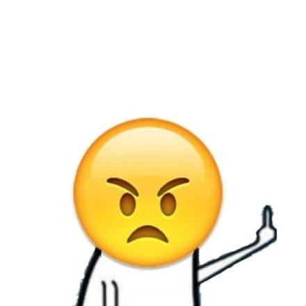 emogi竖中指表情包