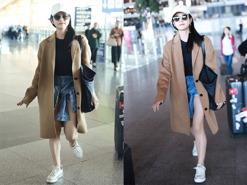 母子俩 陈妍希把机场当秀场,手牵儿子大步走路像走秀,母子俩穿得真养眼