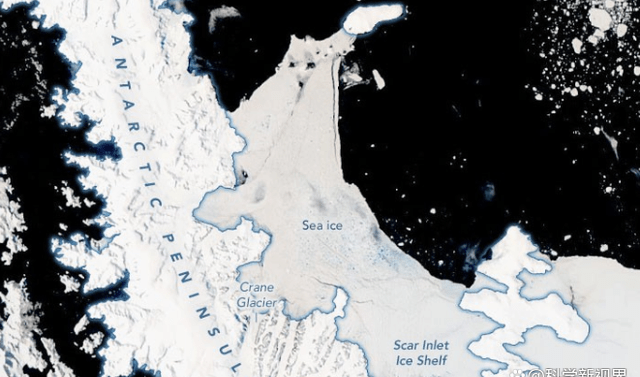 nasa衛星迴傳圖像顯示南極冰架突碎成粉專家後果異常嚴重