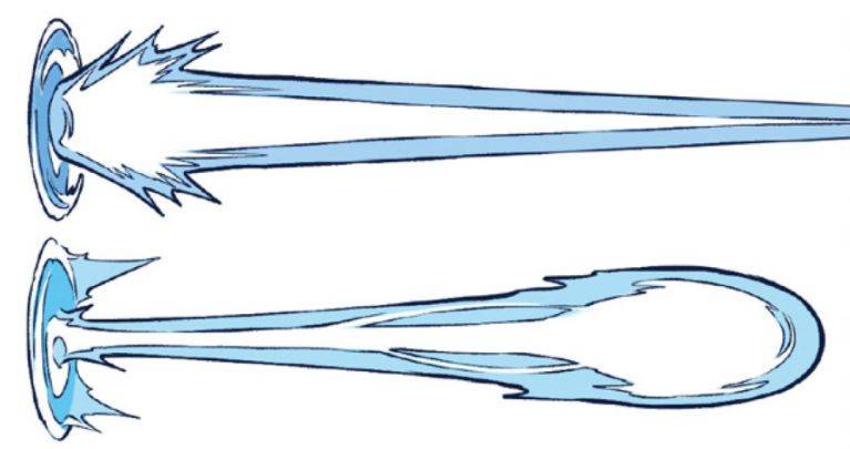 光束攻击特效怎么画漫画光速冲击波效果的画法