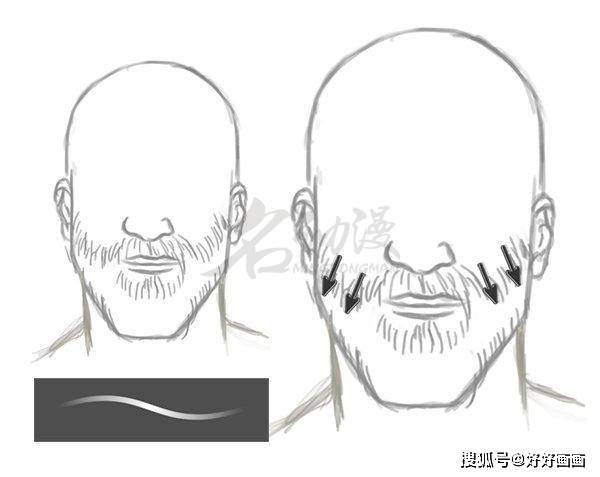 胡子教你画一个非常逼真的胡须