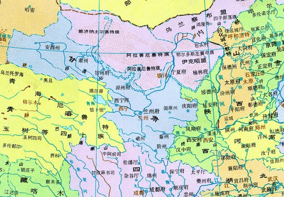 不过,在元朝统治时期,陕西行省的区划比现在的陕西省大了一圈