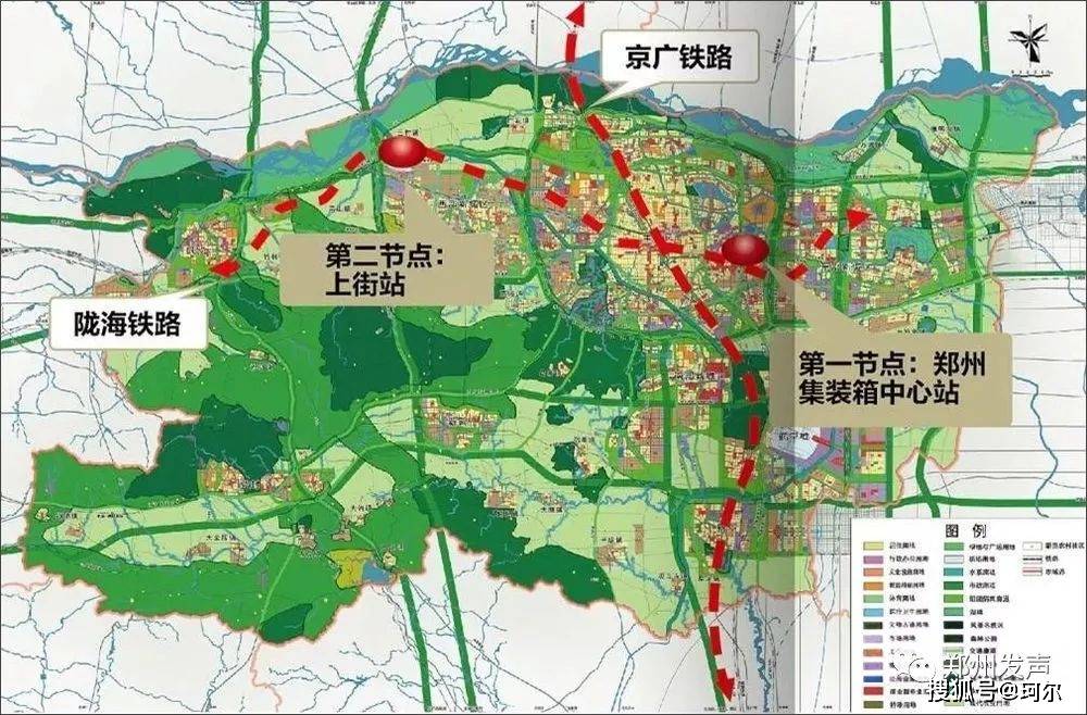 鄭州國家陸港及第二節點位置圖-源自網絡在鄭州國際陸港第二節點