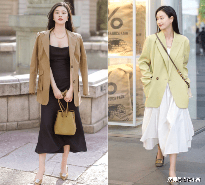 颜色 今年不流行“风衣”了!时尚圈都在穿“西装”,优雅时髦还百搭