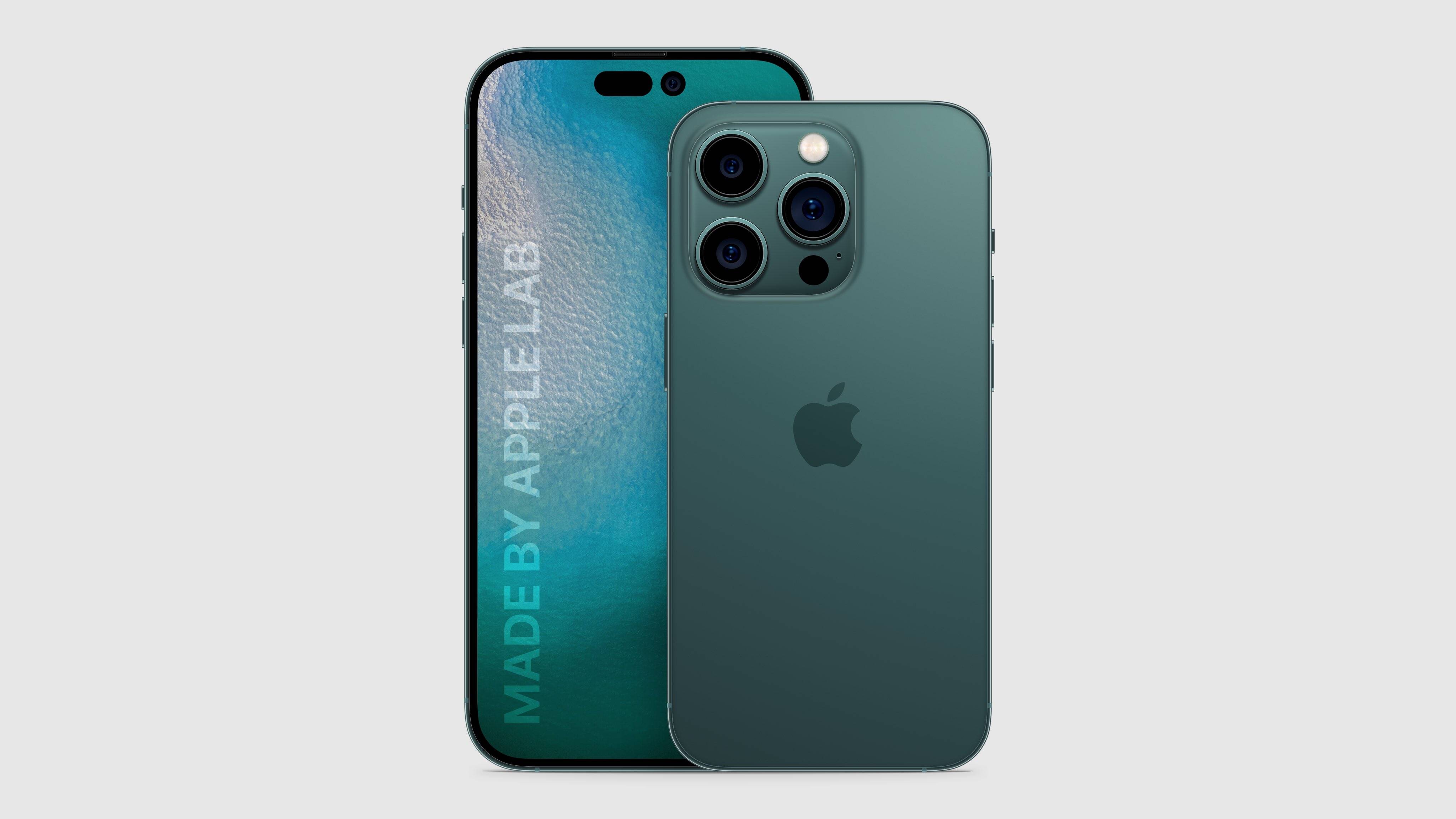 设计|iPhone 14 Pro最新渲染图曝光：感叹号挖孔太酷炫