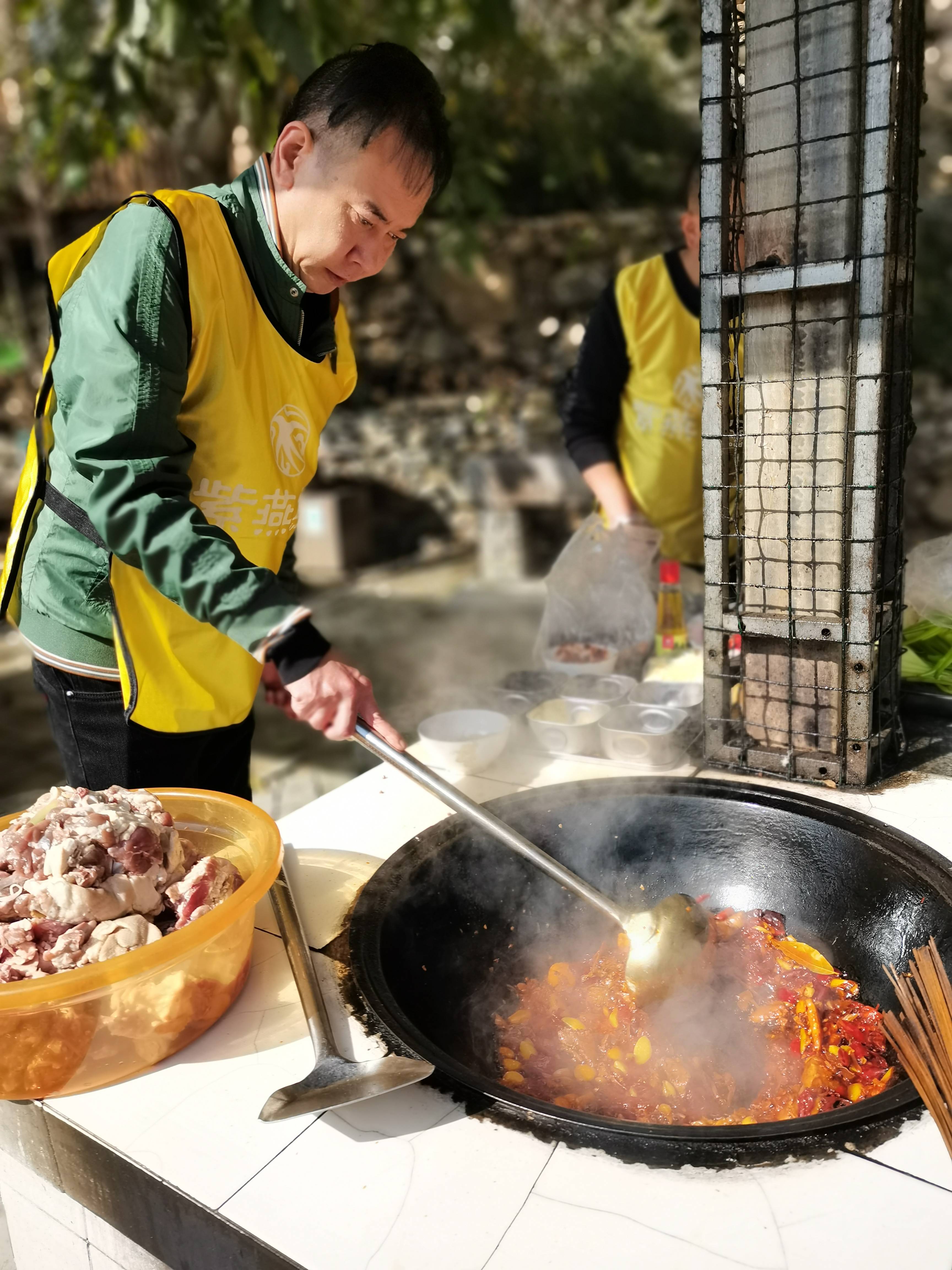 大佛山养心谷大锅灶图片