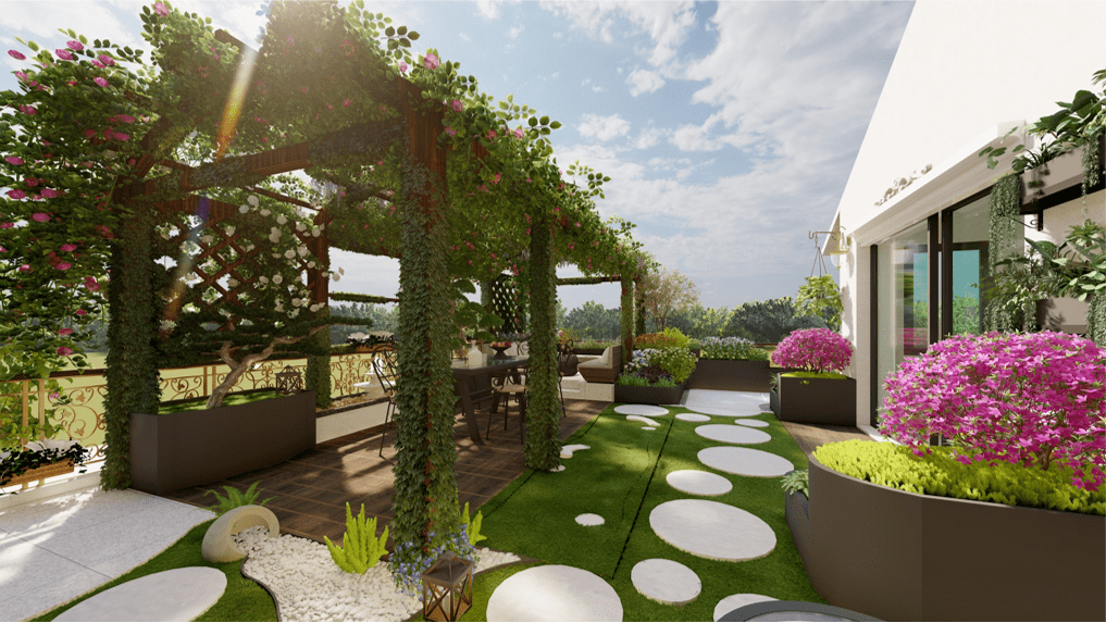 深圳硅谷别墅庭院设计爱丽丝的梦幻仙境