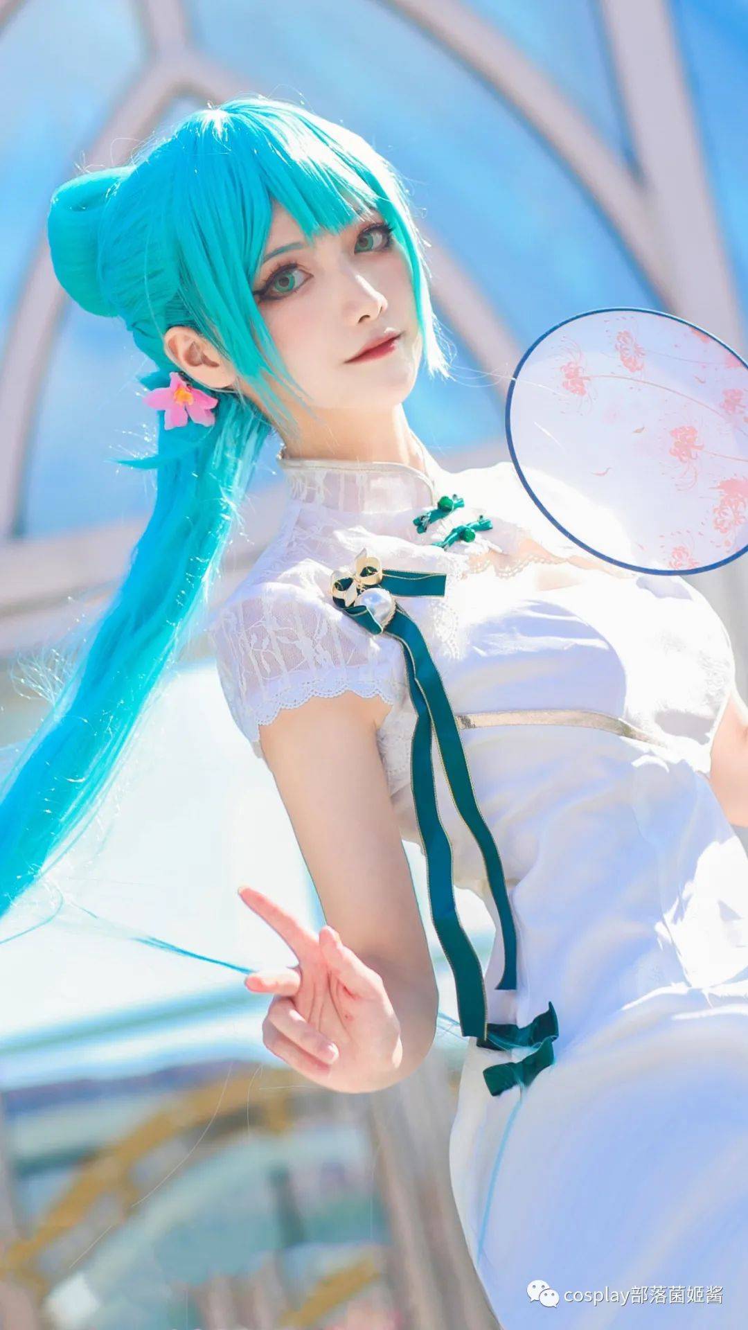 cos奇葩马尾初音韶华cos正片折崎